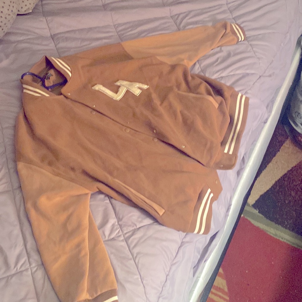 LA JERSEY VARSITY BOMBER JACKET